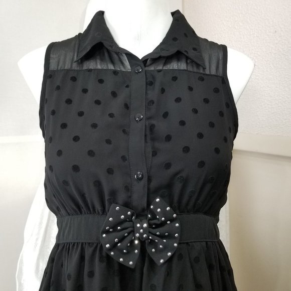 D-Signed Descendants Moto Jacket Black Dress Sleeveless Junior L 14/16 2-Pc Set - Picture 8 of 10